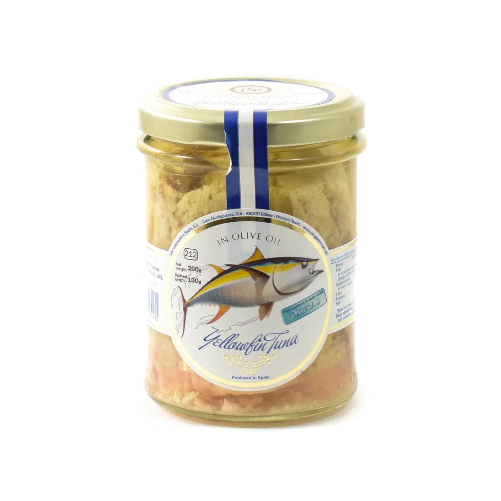 Yellowfin Tuna in Olive Oil, 200g Spanish Ingredients|Tinned Fish & Seafood