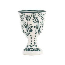 Outlet Yesil Ve Beyaz Boyali Egg Cup Tableware Brands