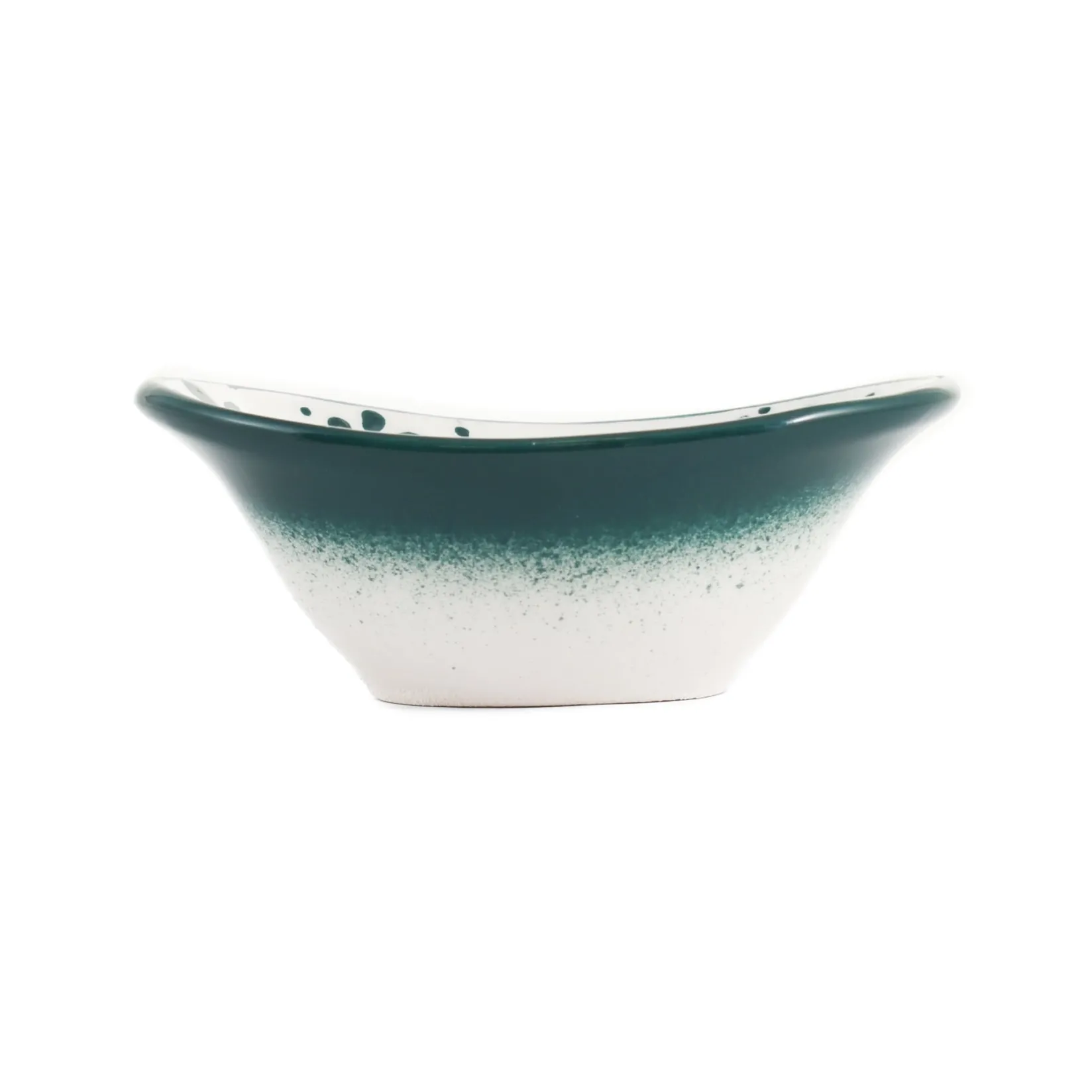 Online Yesil Ve Beyaz Boyali Oval Bowl, 10.5cm Tableware Brands|Crockery & Dinnerware