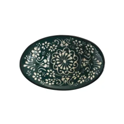 Online Yesil Ve Beyaz Boyali Oval Bowl, 12.5cm Tableware Brands|Crockery & Dinnerware