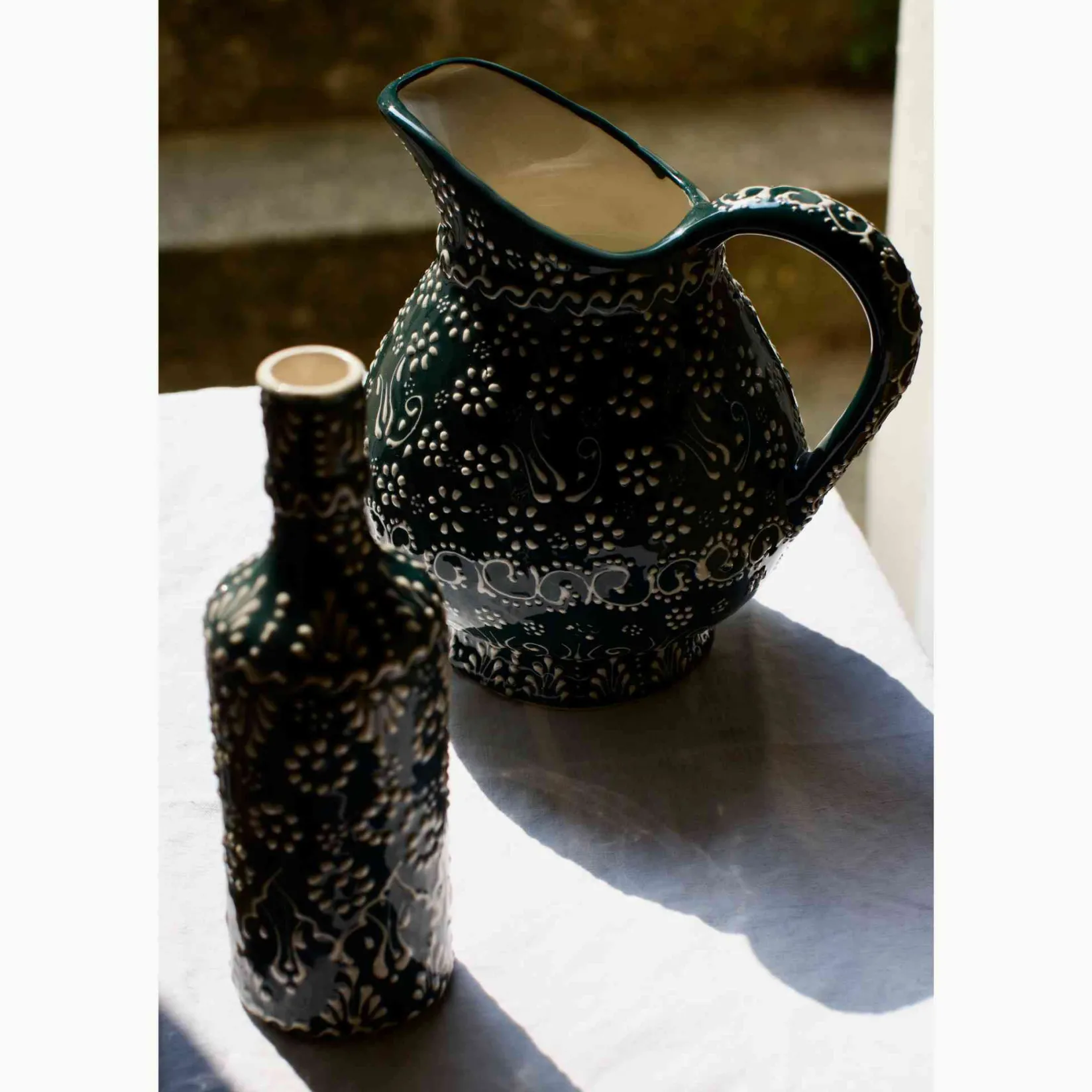 Best Yesil Ve Beyaz Boyali Round Jug, 2 Litre Tableware Brands|Jugs & Bottles