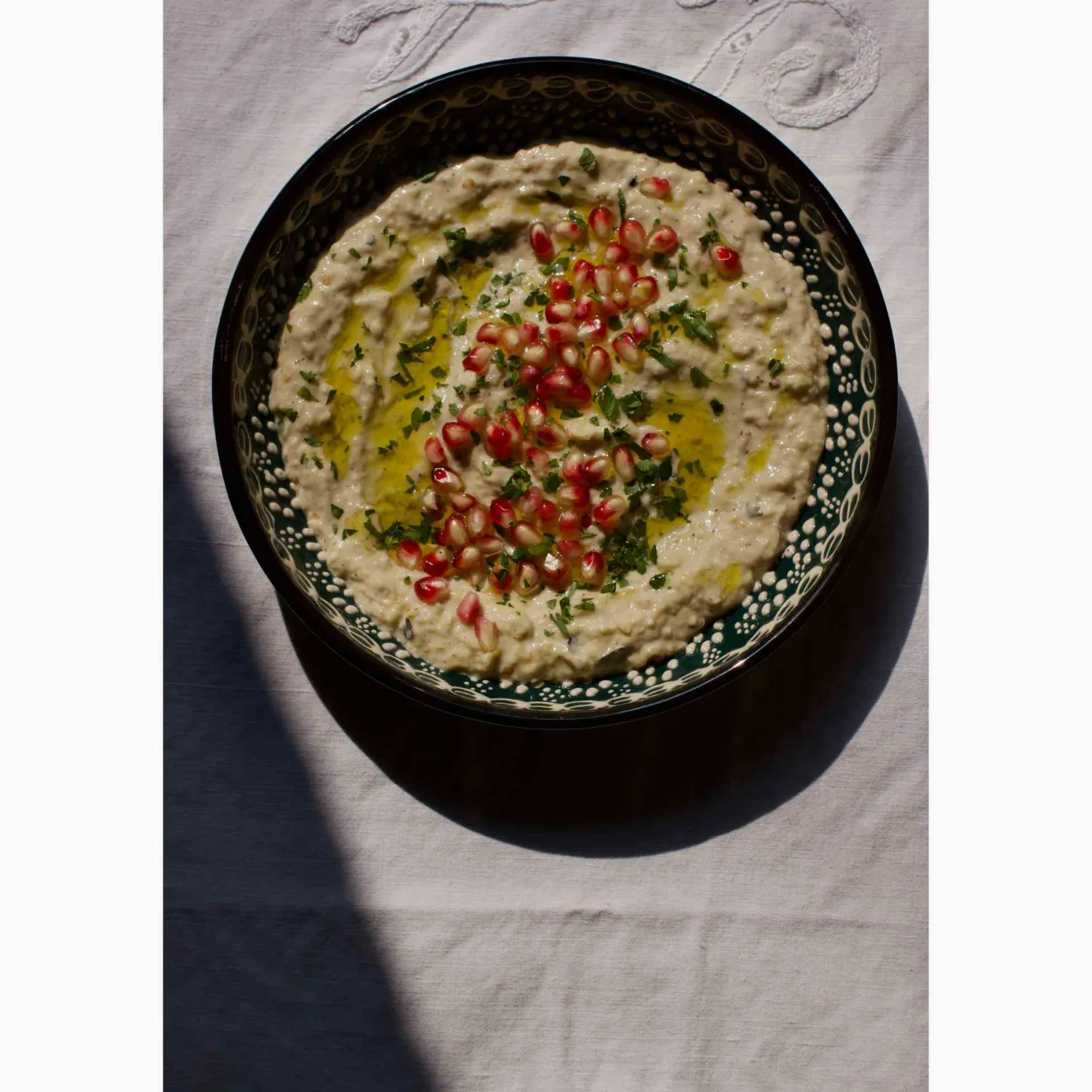 Clearance Yesil Ve Beyaz Boyali Shallow Bowl, 20.5cm Tableware Brands|Crockery & Dinnerware