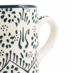 Best Yesil Ve Beyaz Boyali Straight Mug, 325ml Tableware Brands