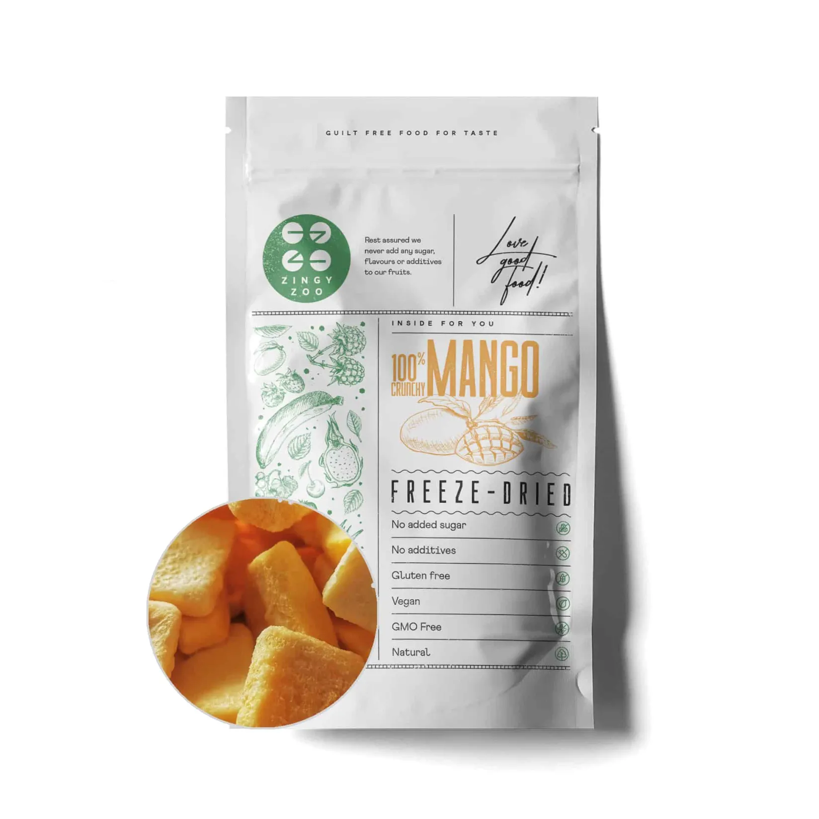 Online Freeze Dried Mango Pieces, 100g Ingredients Brands|Baking Ingredients